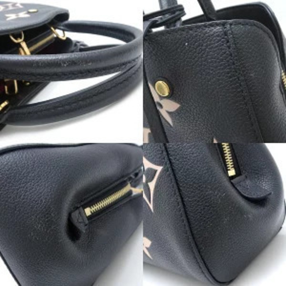 Louis Vuitton Montaigne Black Monogram Empreinte Beige Bag Noir - Picture 5 of 9